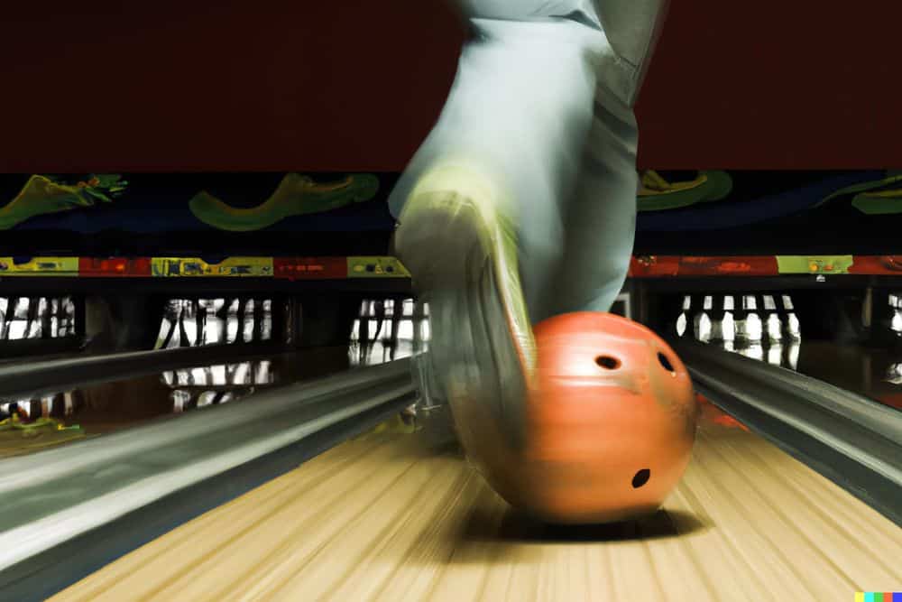 What happens if you kick a bowling ball