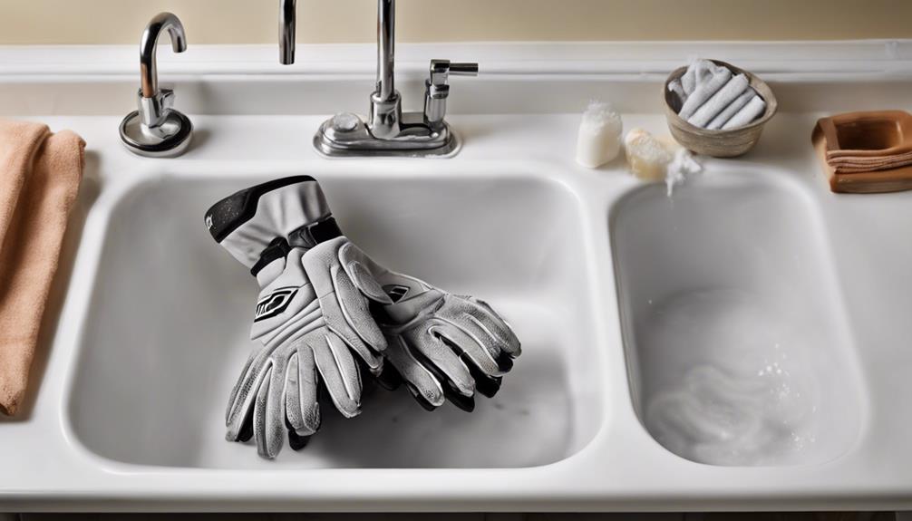 cleaning hockey gloves effectively